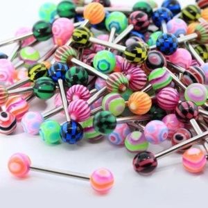 Lot of 15 Body Piercing Bar